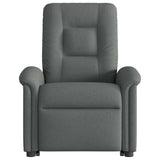 Fauteuil inclinable électrique gris foncé tissu