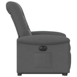 Fauteuil inclinable électrique gris foncé tissu