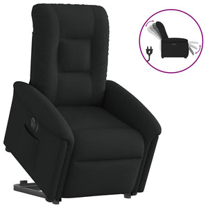 Fauteuil inclinable électrique noir tissu