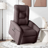 Fauteuil inclinable électrique marron foncé tissu