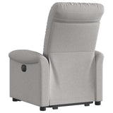 Fauteuil inclinable électrique gris nuage tissu