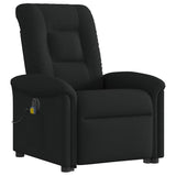 Fauteuil inclinable de massage électrique Noir Tissu