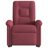 Fauteuil inclinable de massage électrique Rouge bordeaux Tissu