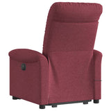 Fauteuil inclinable de massage électrique Rouge bordeaux Tissu