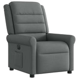 Fauteuil inclinable électrique Gris foncé Tissu