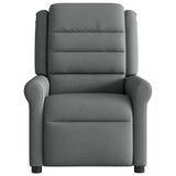 Fauteuil inclinable électrique Gris foncé Tissu