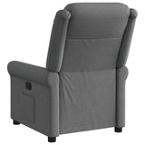 Fauteuil inclinable électrique Gris foncé Tissu