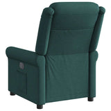 Fauteuil inclinable électrique Vert foncé Tissu