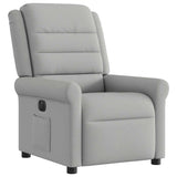 Fauteuil inclinable électrique gris nuage tissu