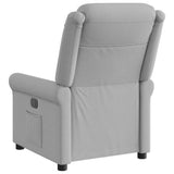 Fauteuil inclinable électrique gris nuage tissu