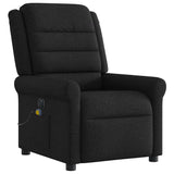 Fauteuil de massage inclinable électrique Noir Tissu