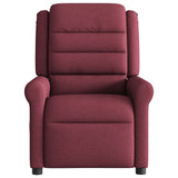 Fauteuil de massage inclinable électrique Rouge bordeaux Tissu