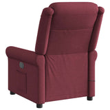 Fauteuil de massage inclinable électrique Rouge bordeaux Tissu