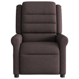 Fauteuil de massage inclinable électrique Marron foncé Tissu