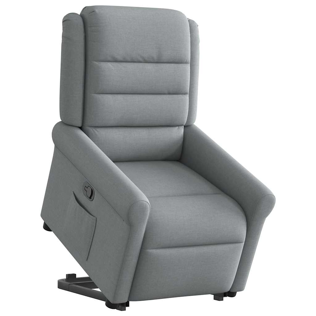 Fauteuil inclinable Gris clair Tissu