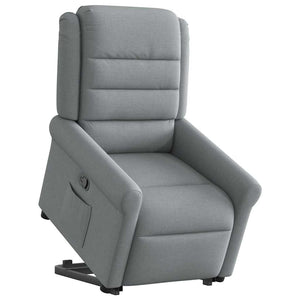 Fauteuil inclinable Gris clair Tissu
