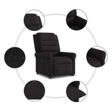 Fauteuil inclinable noir tissu