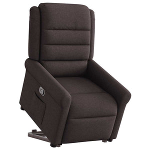 Fauteuil inclinable marron foncé tissu