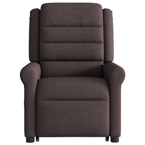 Fauteuil inclinable marron foncé tissu