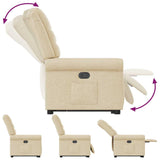 Fauteuil inclinable Crème Tissu