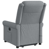 Fauteuil de massage inclinable Gris clair Tissu