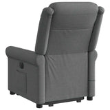 Fauteuil de massage inclinable Gris foncé Tissu