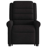 Fauteuil de massage inclinable Noir Tissu