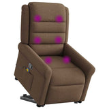 Fauteuil de massage inclinable Marron Tissu