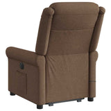 Fauteuil de massage inclinable Marron Tissu