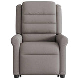 Fauteuil inclinable de massage Taupe Tissu