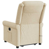 Fauteuil inclinable de massage Crème Tissu