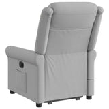 Fauteuil de massage inclinable gris nuage tissu