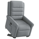 Fauteuil inclinable électrique gris clair tissu