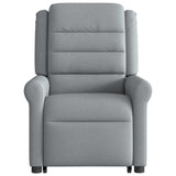 Fauteuil inclinable électrique gris clair tissu