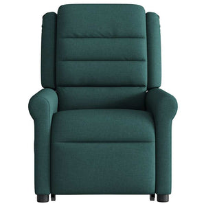 Fauteuil inclinable électrique vert foncé tissu