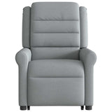 Fauteuil inclinable de massage électrique Gris clair Tissu