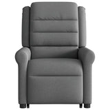 Fauteuil inclinable de massage électrique Gris foncé Tissu