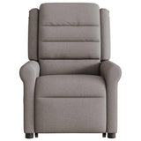 Fauteuil inclinable de massage électrique Taupe Tissu