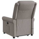 Fauteuil inclinable de massage électrique Taupe Tissu