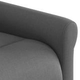 Fauteuil inclinable électrique Gris foncé Tissu