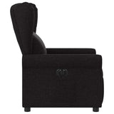 Fauteuil inclinable électrique Noir Tissu