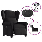 Fauteuil inclinable électrique Noir Tissu