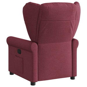 Fauteuil inclinable électrique Rouge bordeaux Tissu