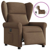 Fauteuil inclinable électrique Marron Tissu