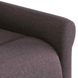 Fauteuil inclinable électrique Marron foncé Tissu