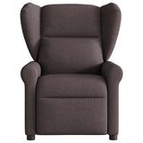 Fauteuil inclinable électrique Marron foncé Tissu
