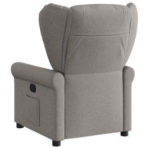 Fauteuil inclinable électrique Taupe Tissu