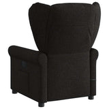 Fauteuil de massage inclinable électrique Noir Tissu