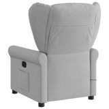 Fauteuil de massage inclinable électrique gris nuage tissu