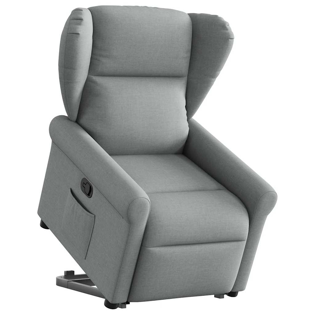 Fauteuil inclinable Gris clair Tissu
